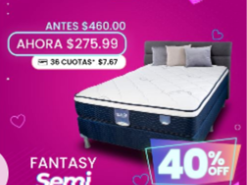 CAMA SUEÑA FANTASY San Salvador