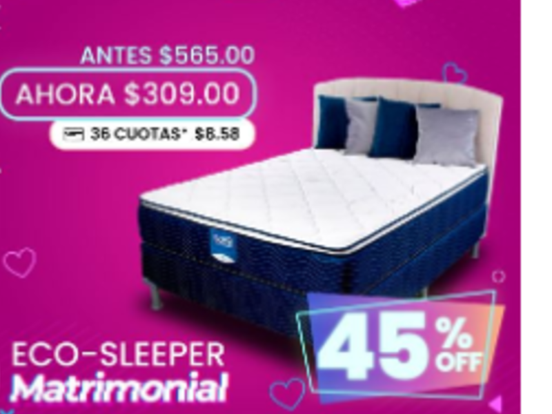 CAMA SUEÑA  ECO-SLEEPER San Salvador 