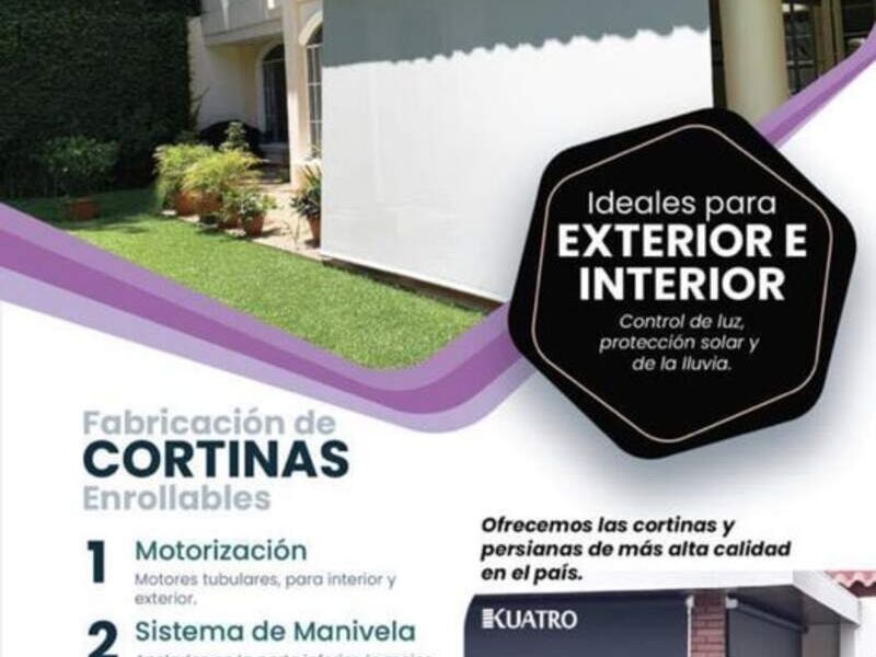 Cortina motorizada Kuatro El Salvador