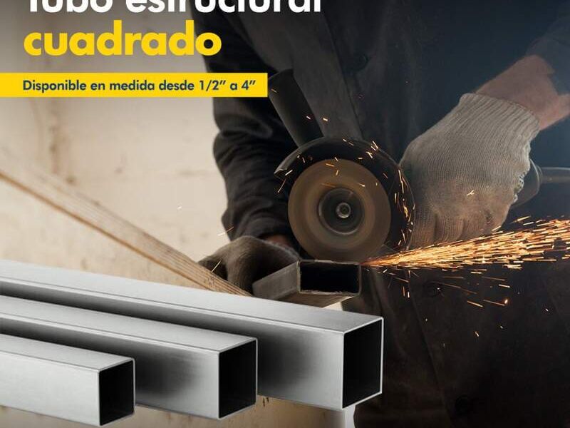 Tubo estructural cuadrado El Salvador