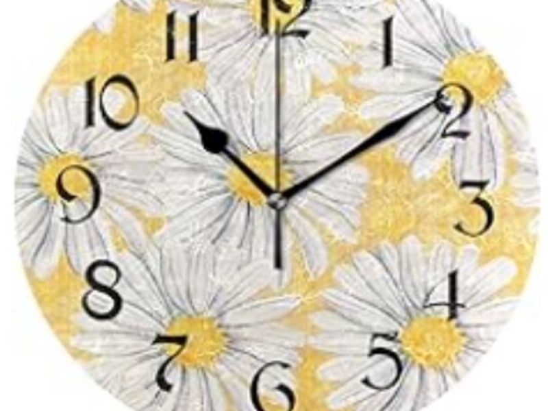 Reloj diseño margaritas El Salvador