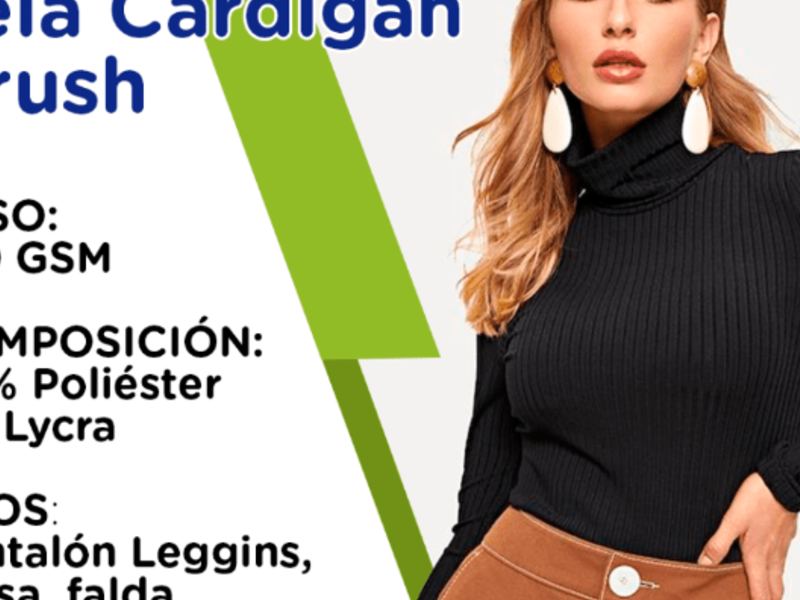 Tela cardigan brush Soyapango