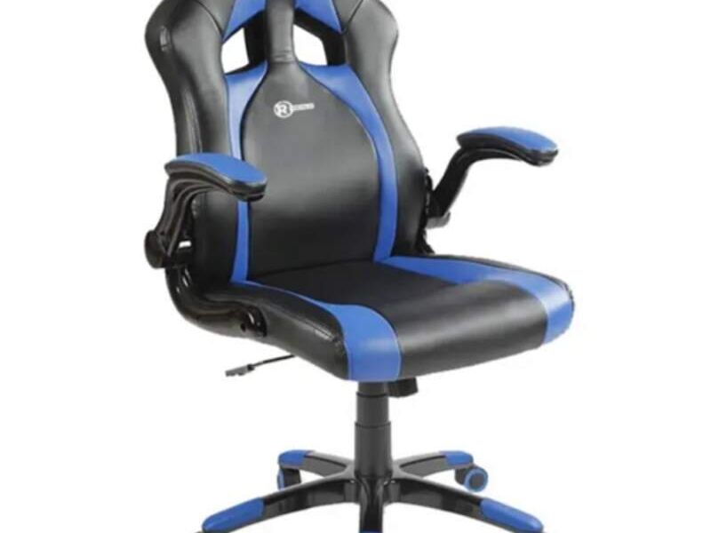 Silla gamer Negro y azul El Salvador