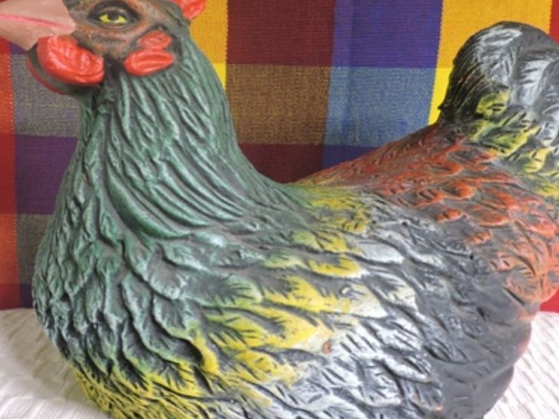 Adorno diseño gallina Uruguay