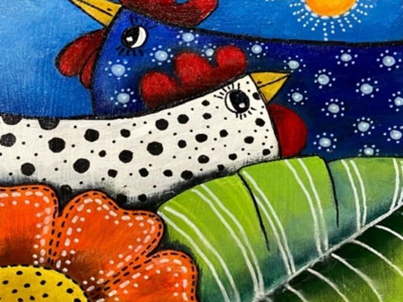 Cuadro pajaros El Salvador