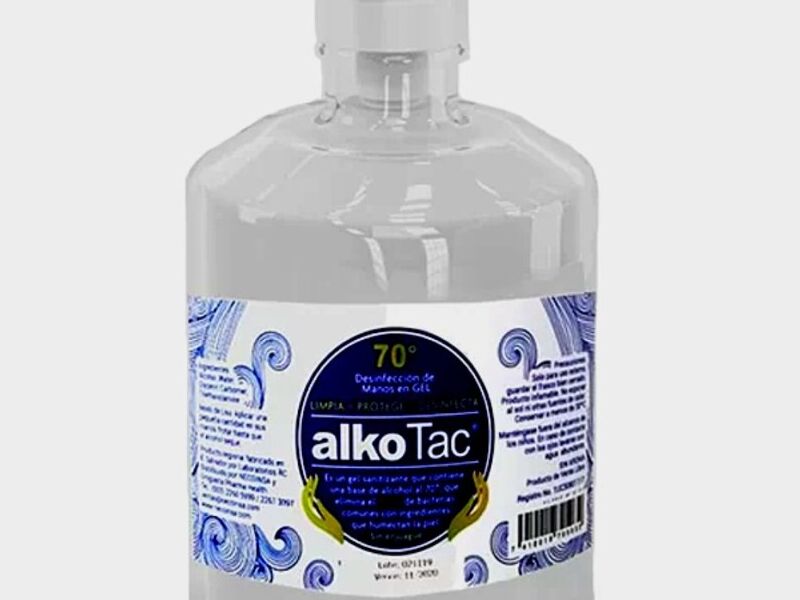 Alcohol gel al 70° galón El Salvador