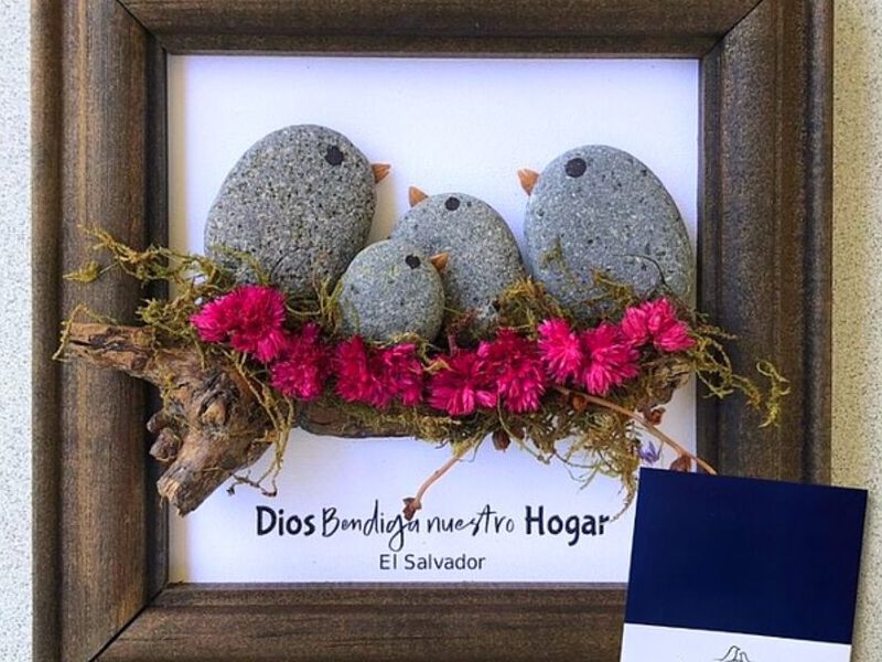 Cuadro piedra hogar El Salvador